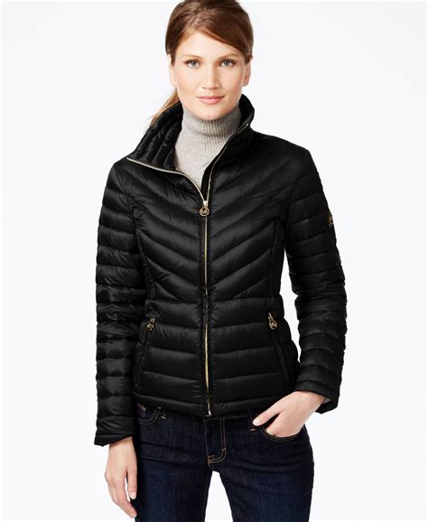 michael michael kors petite quilted packable down puffer coat|petite mid length puffer coat.